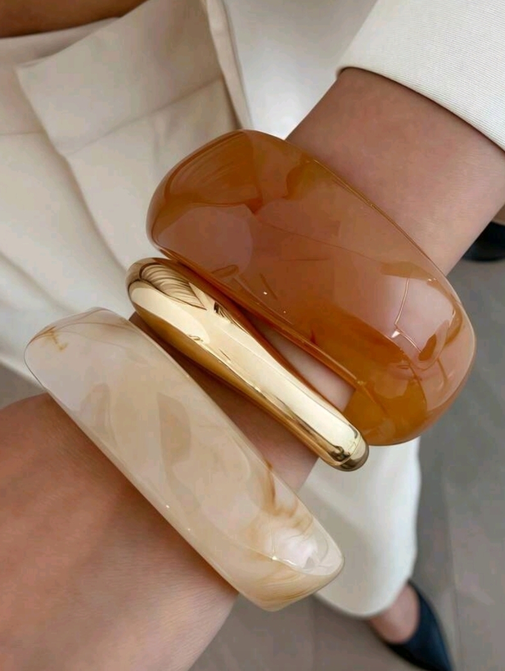 Set Of 3acrylic Bracelets